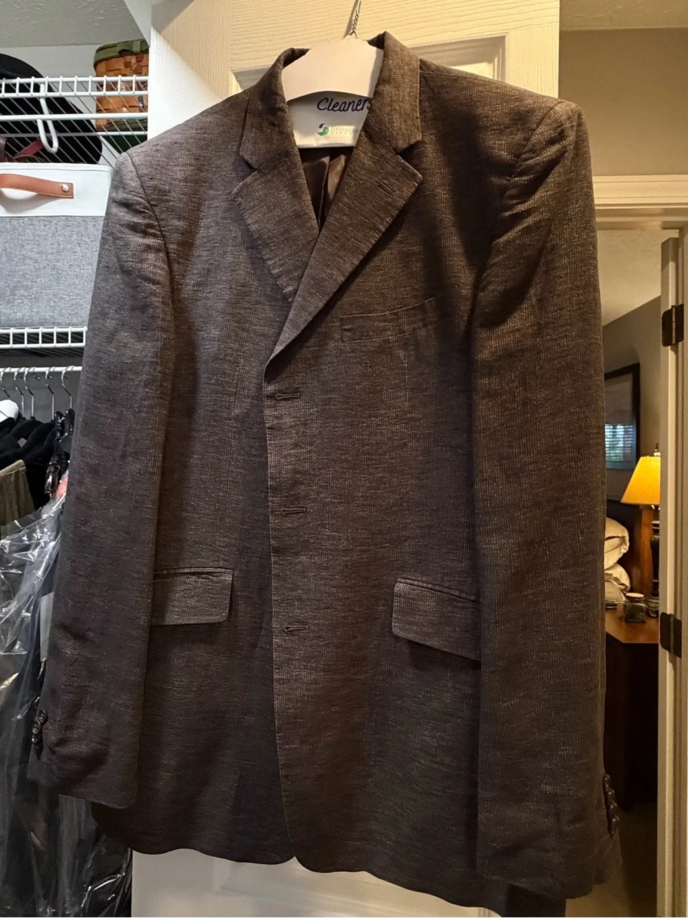 Banana Republic Men's Dark Brown Blazer Jacket